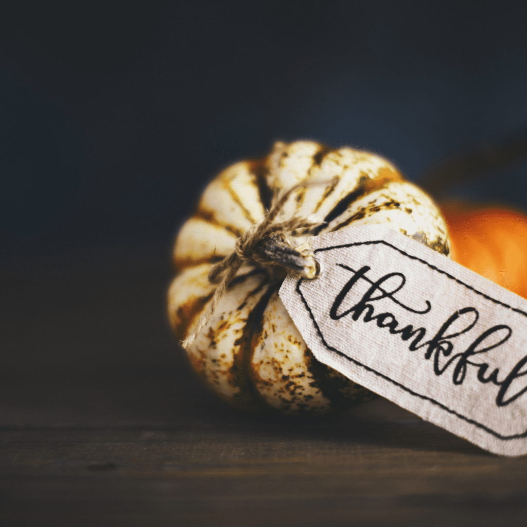 showing gratitude thanksgiving